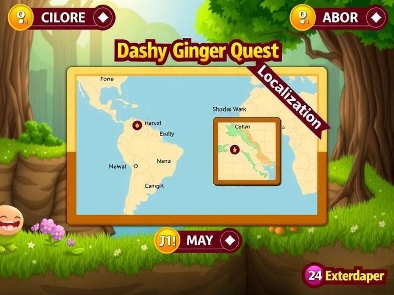 Dashy Ginger Quest in Multiple Indian Languages Dashy Ginger Quest Localization Screens